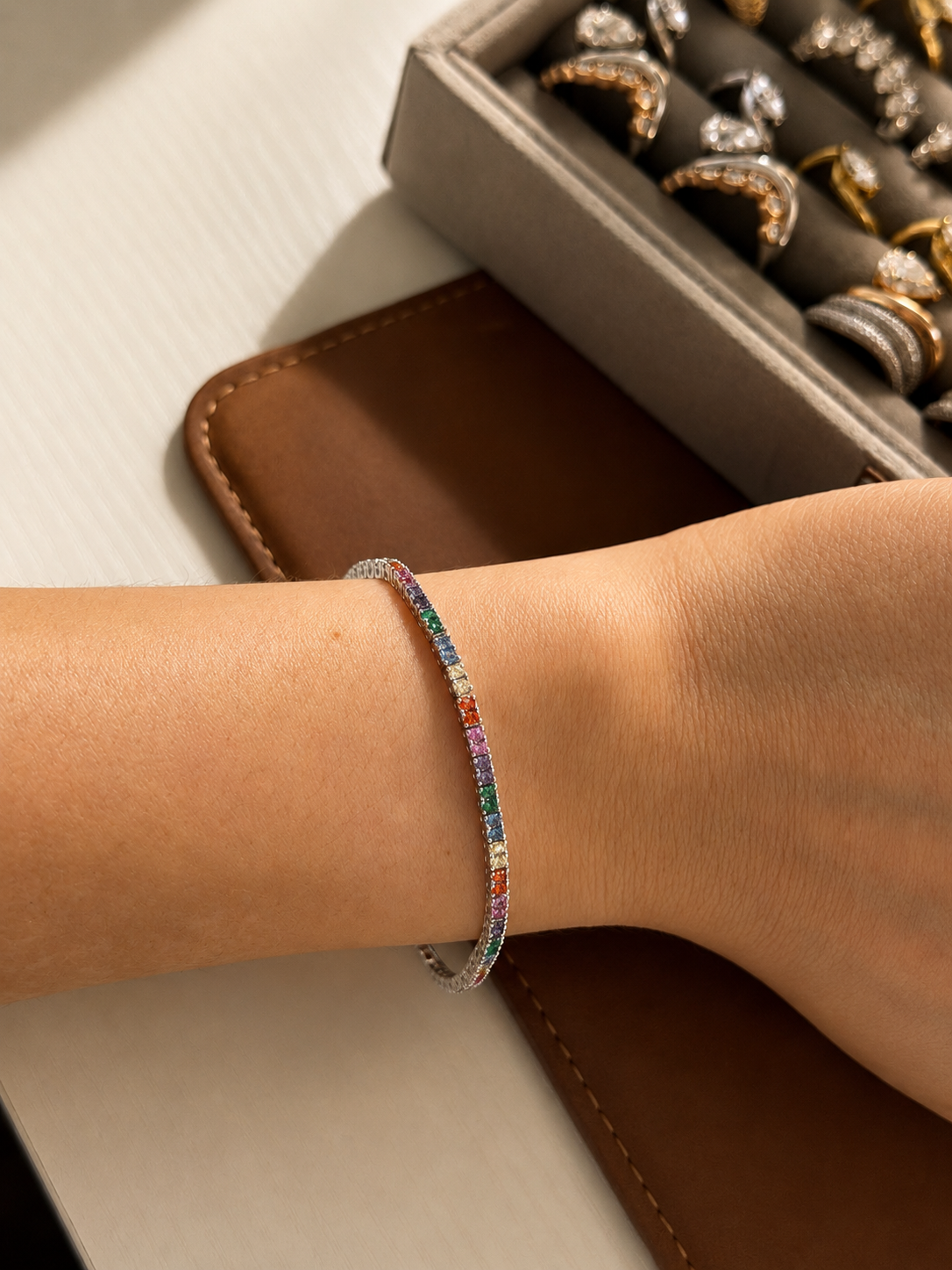 The Chelsea Spectrum Tennis Bracelet