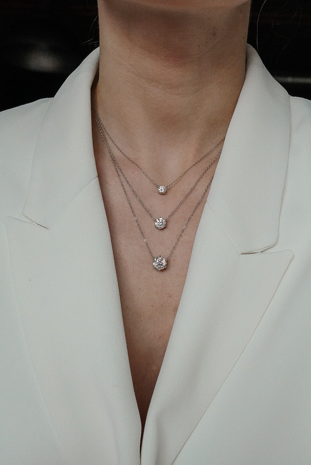Chelsea Solitaire Necklace 6mm