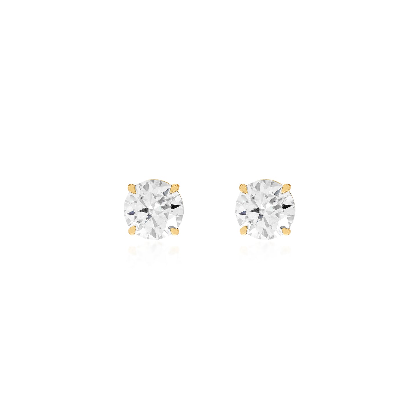 Sovereign Moissanite Studs 10mm — Portuguese Setting Edition