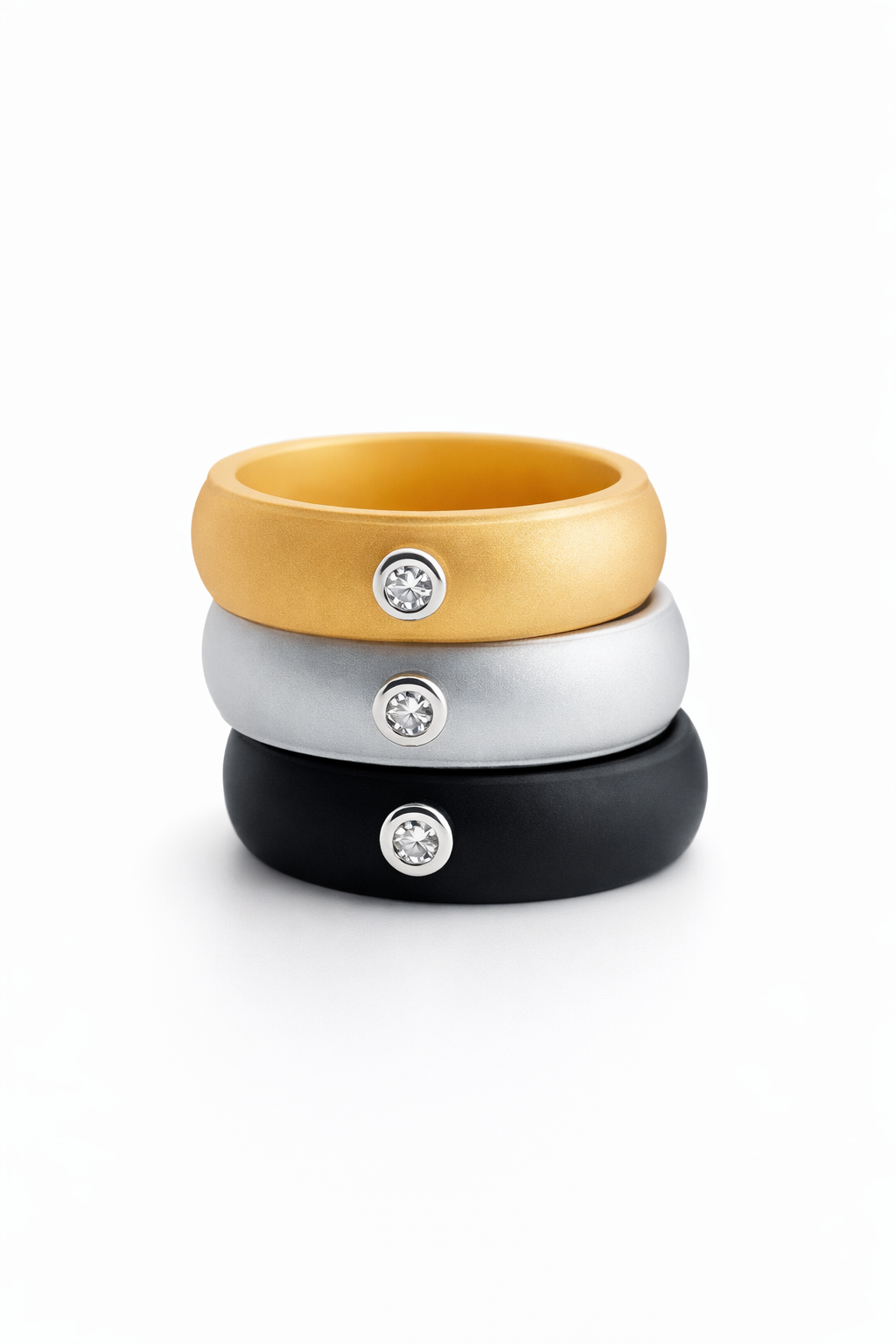 Active Ring — Moissanite Silver