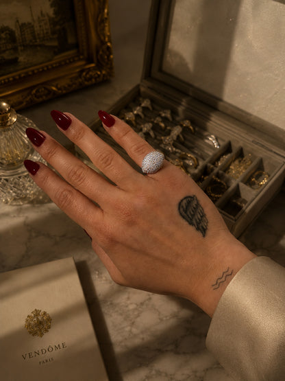 Signet Moissanite Ring