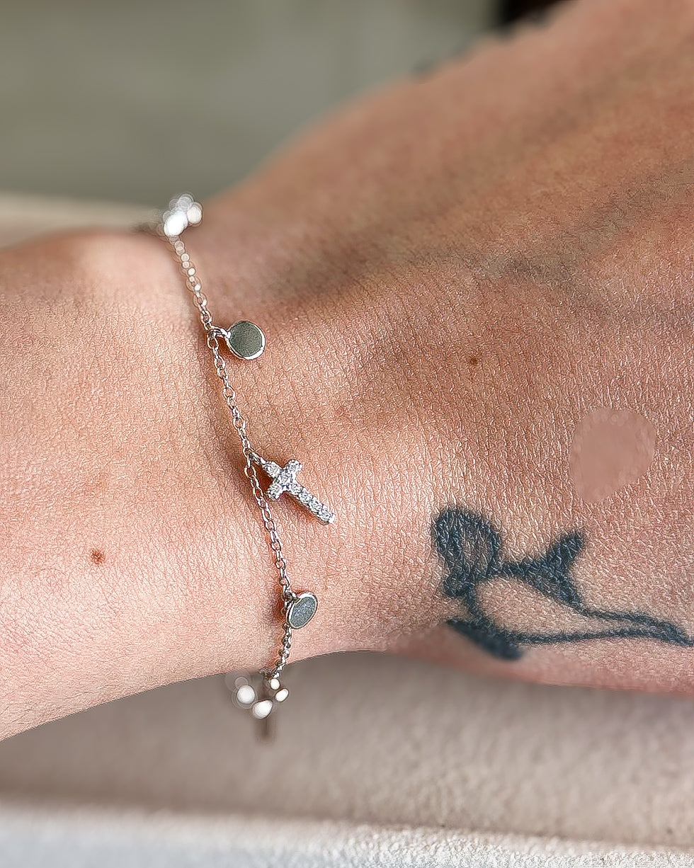 Windsor Cross Charm Bracelet