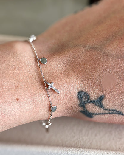 Windsor Cross Charm Bracelet