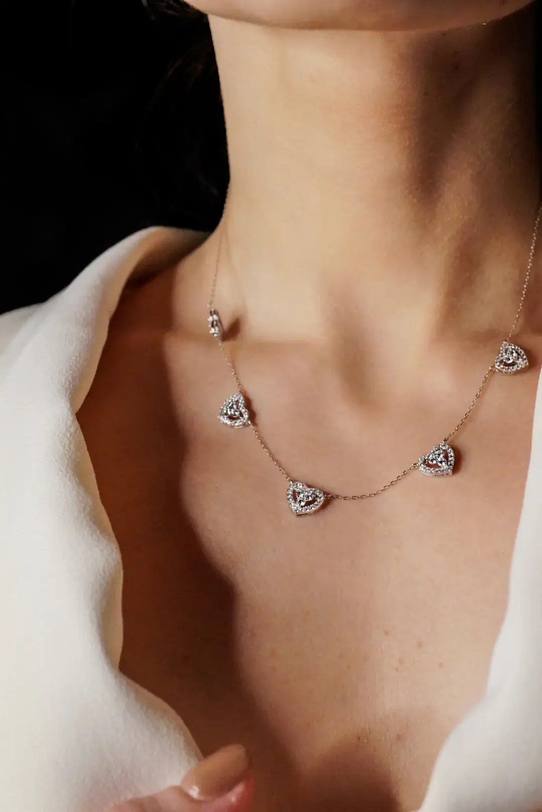 Windsor Five Hearts Necklace