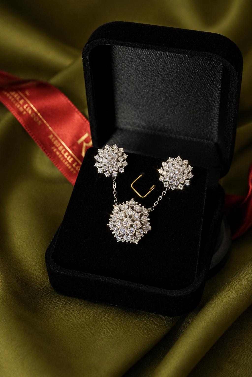 Cluster Moissanite Necklace