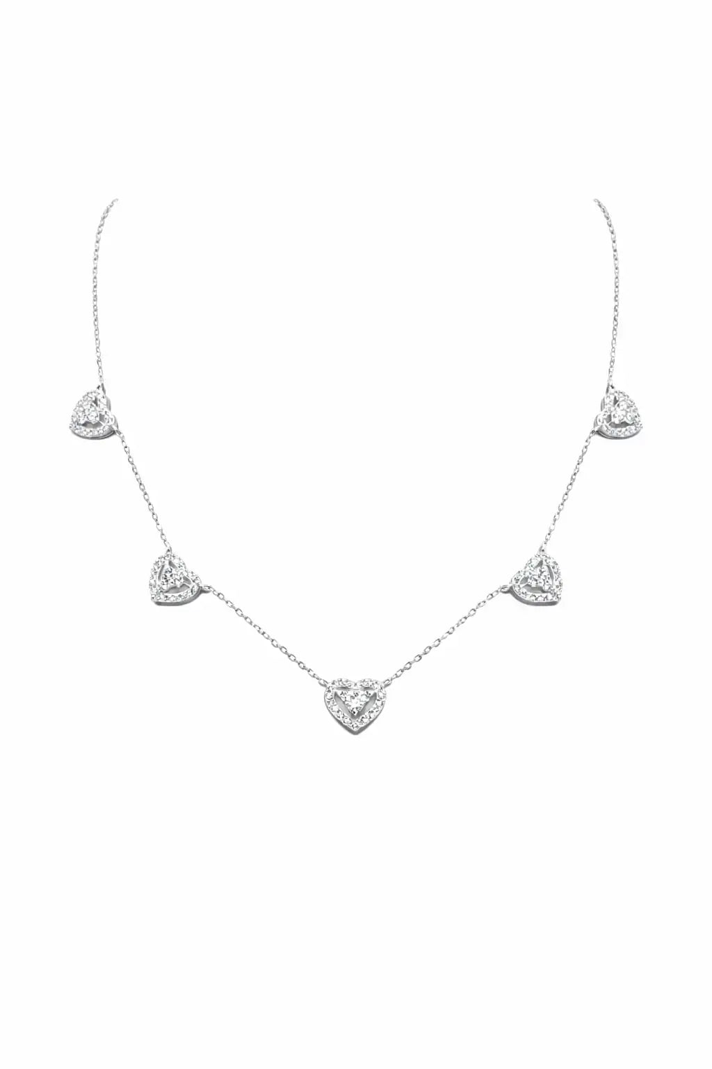 Windsor Five Hearts Necklace