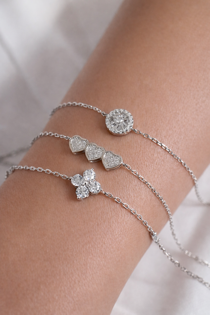 Windsor Triple Heart Bracelet