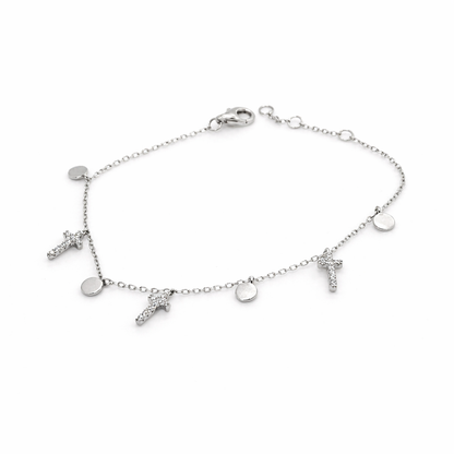 Windsor Cross Charm Bracelet