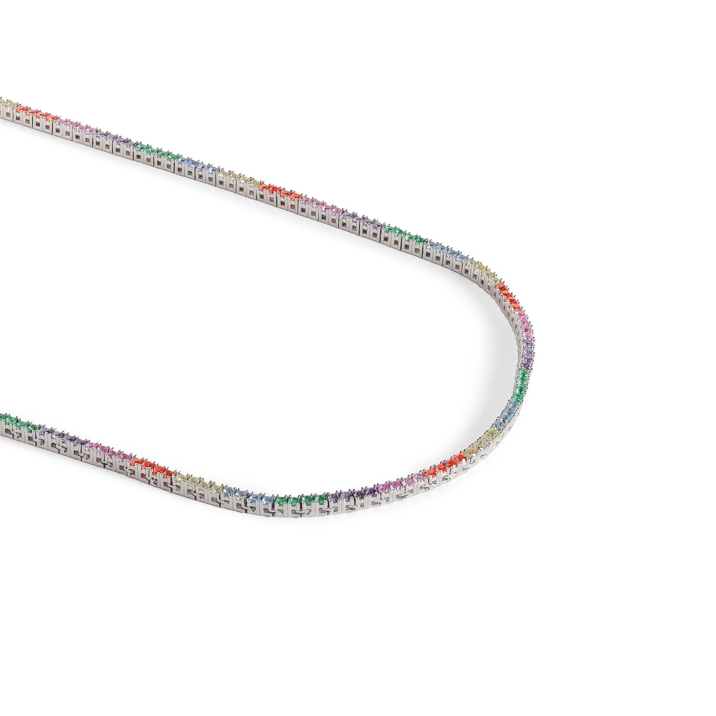 The Chelsea Spectrum Tennis Necklace