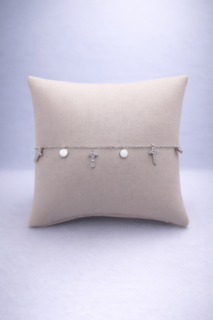 Windsor Cross Charm Bracelet