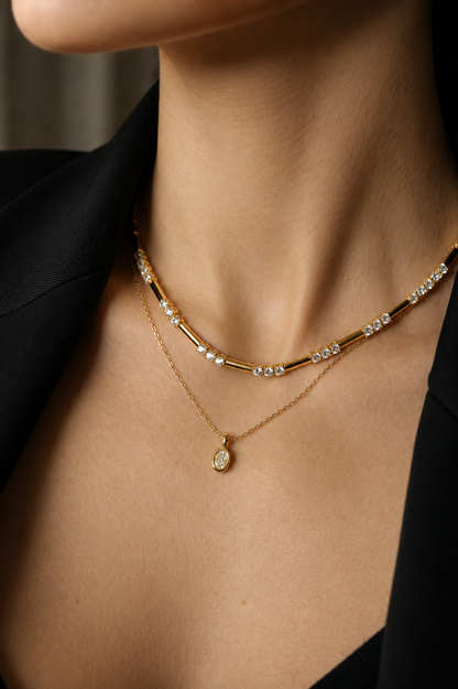 Éclipse Moissanite Necklace