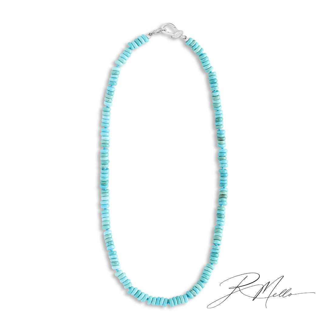 Positano Natural Turquoise Multiway Necklace | 18k Gold Vermeil