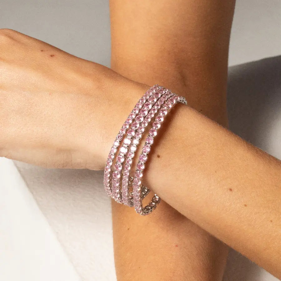 Kunzite Inspired Riviera Bracelet — 3mm | Lumina