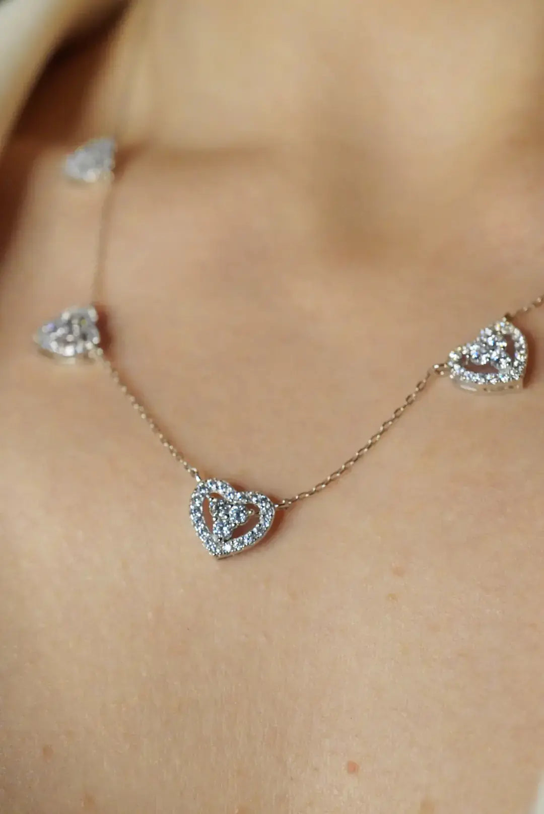 Windsor Five Hearts Necklace