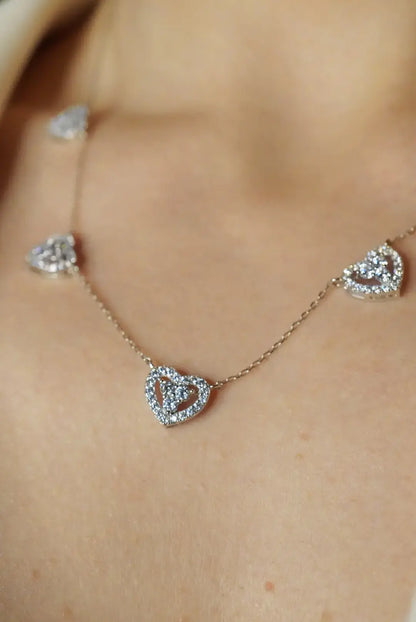 Windsor Five Hearts Necklace