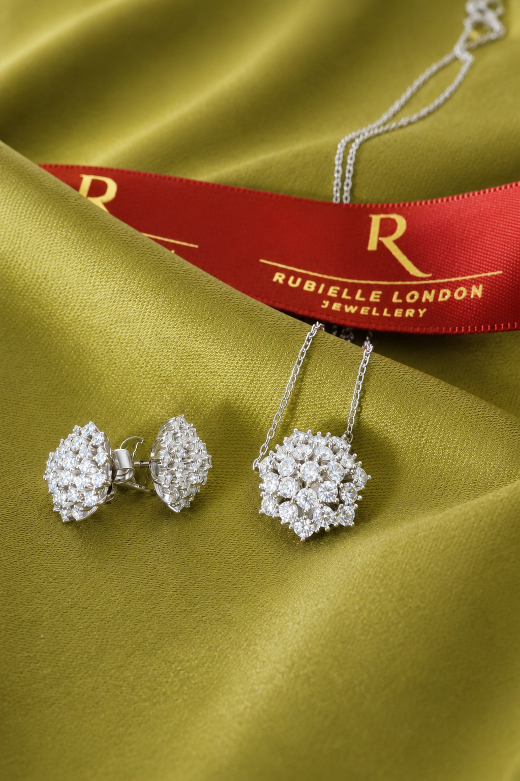 Cluster Moissanite Necklace