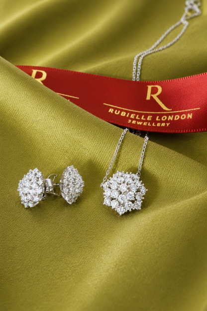 Cluster Moissanite Earrings