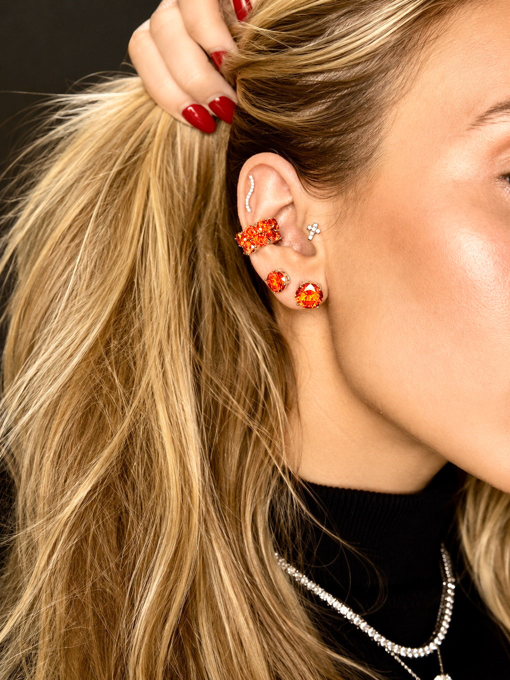 Chelsea Aperol Spritz 8mm Earrings | Lumina