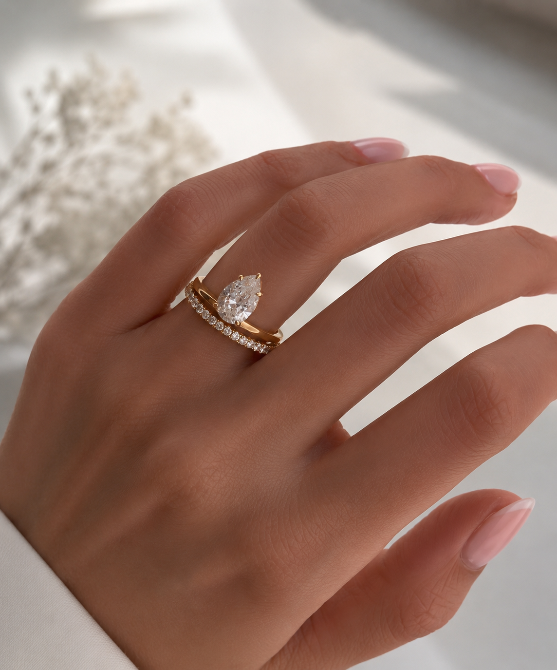 Ashbourne Moissanite Ring — Solid Gold