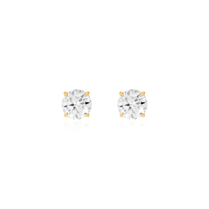 Sovereign Moissanite Studs 10mm  — Portuguese Setting Edition