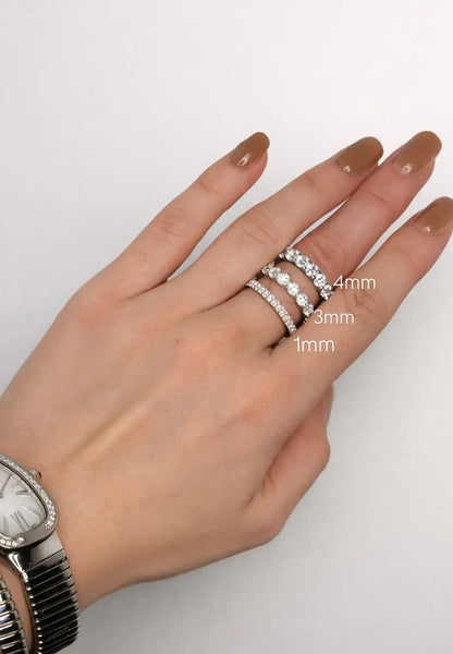 Anne Pavé Band 3mm
