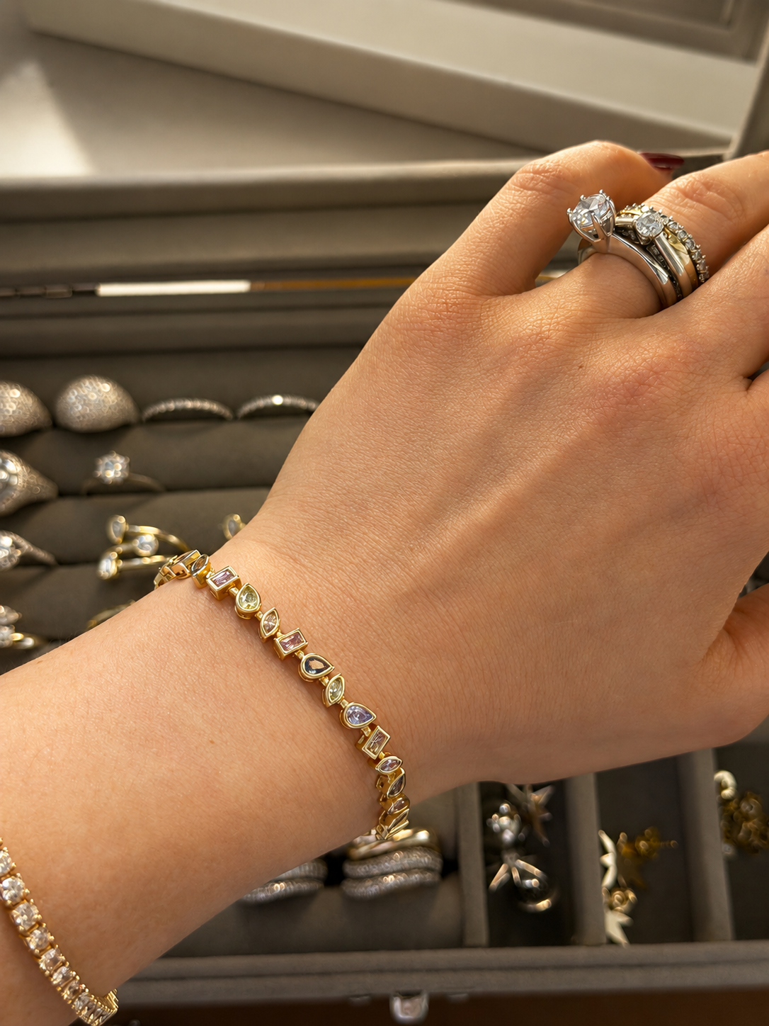 The Kensington Mosaic Tennis Bracelet