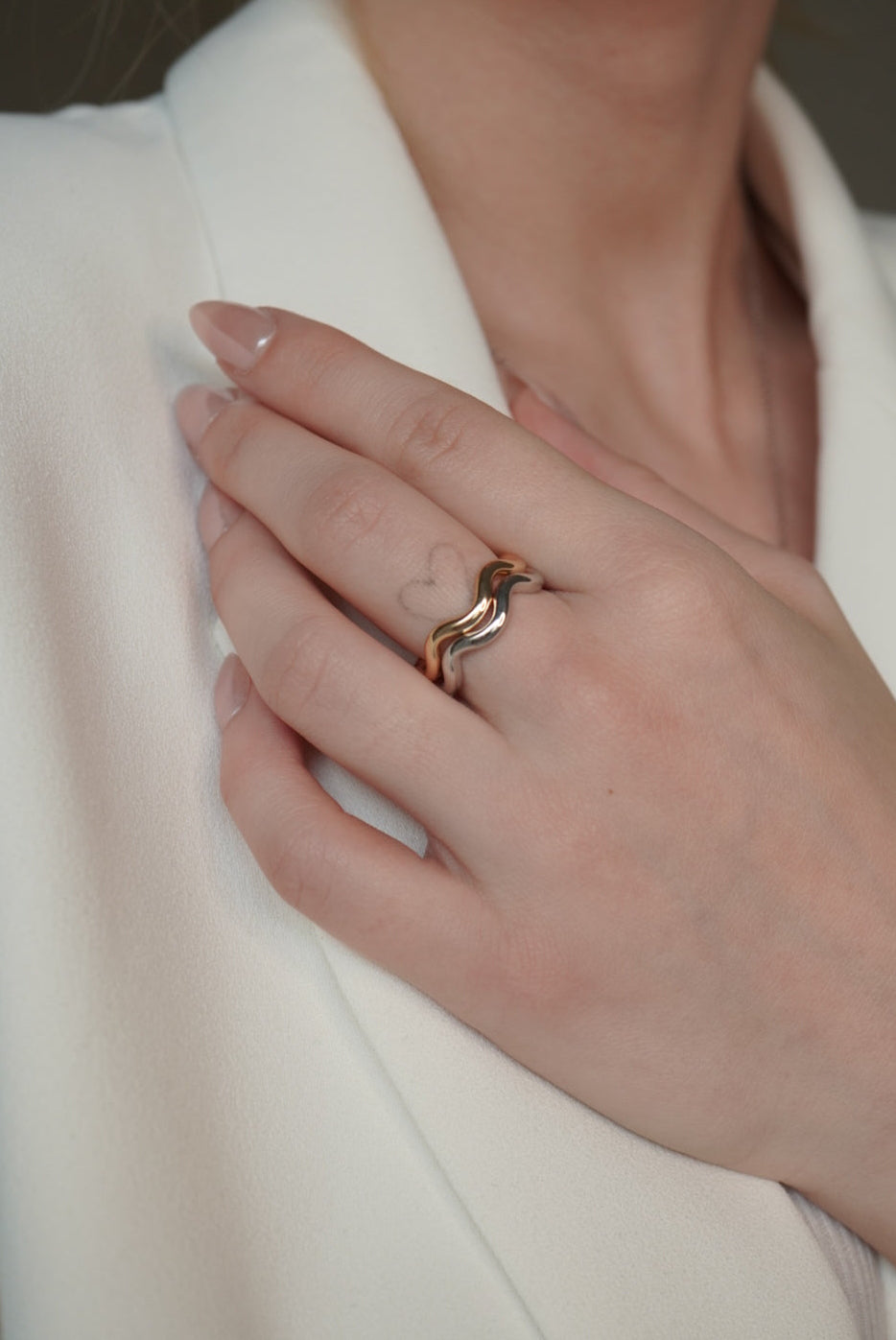 Gold Wave Ring