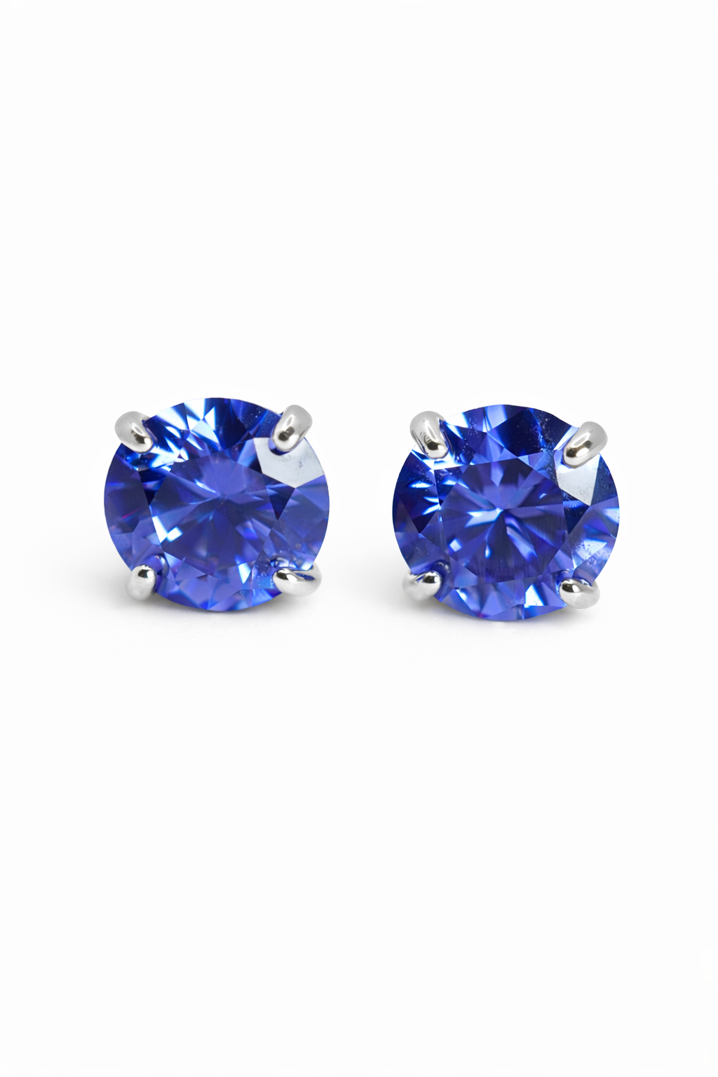Chelsea Tanzanite Stud Earrings 8mm