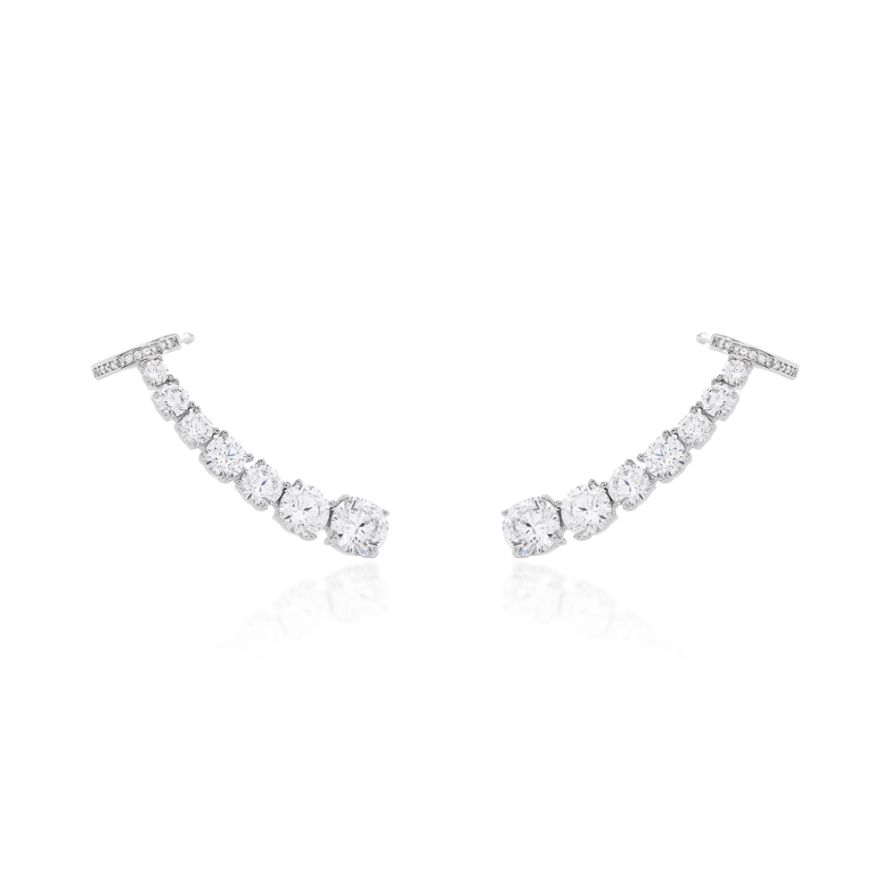 Cascata Ear Cuff — Silver & Gold