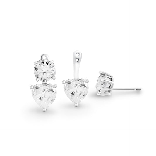 Heart Majesty Moissanite Earrings