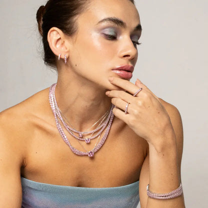 Kunzite Inspired Riviera Necklace — 3mm | Lumina