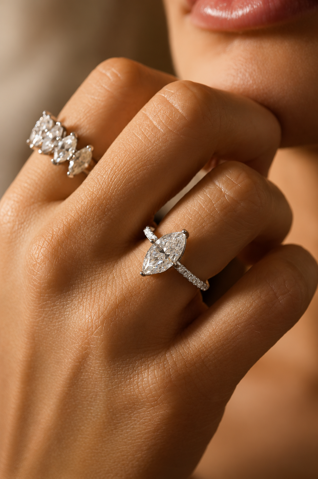 Héritage Marquise Moissanite Ring