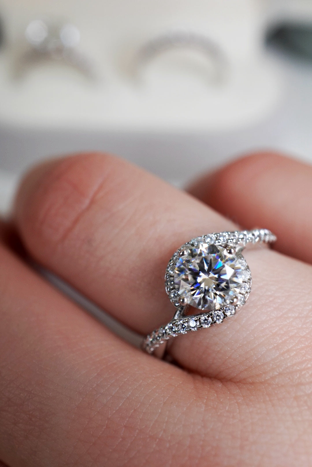 Diana Moissanite Ring