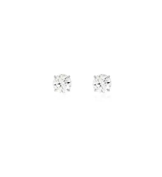 Chelsea Solitaire Stud Earrings 4mm