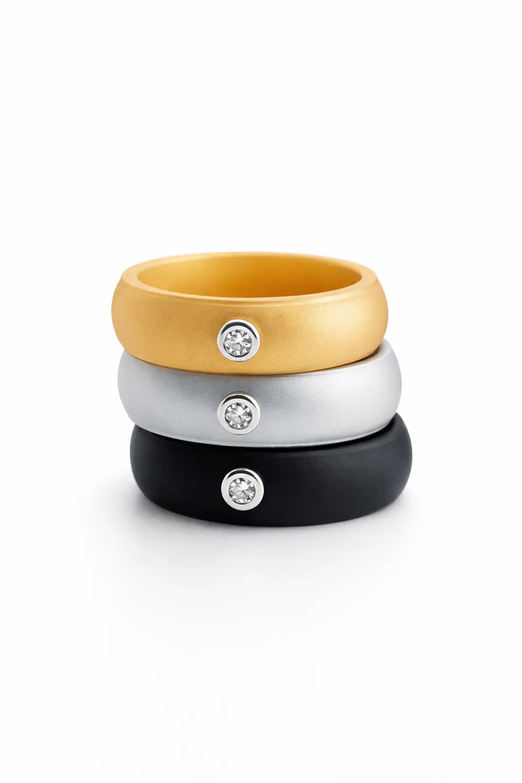Active Black — Moissanite Ring
