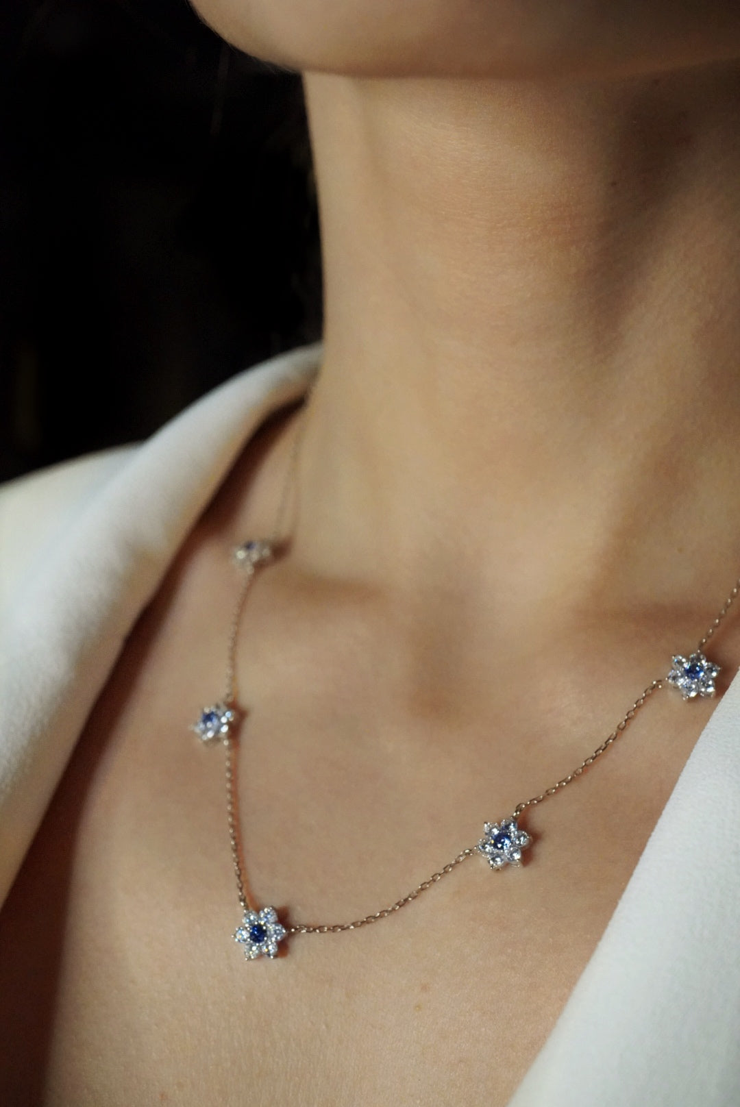 Kew Tanzanite Bloom Chain Necklace