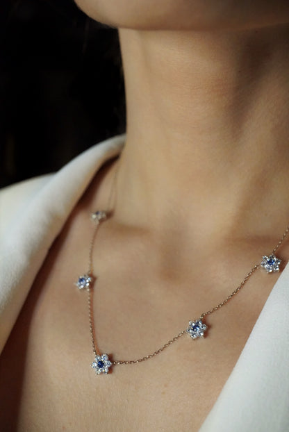 Kew Tanzanite Bloom Chain Necklace
