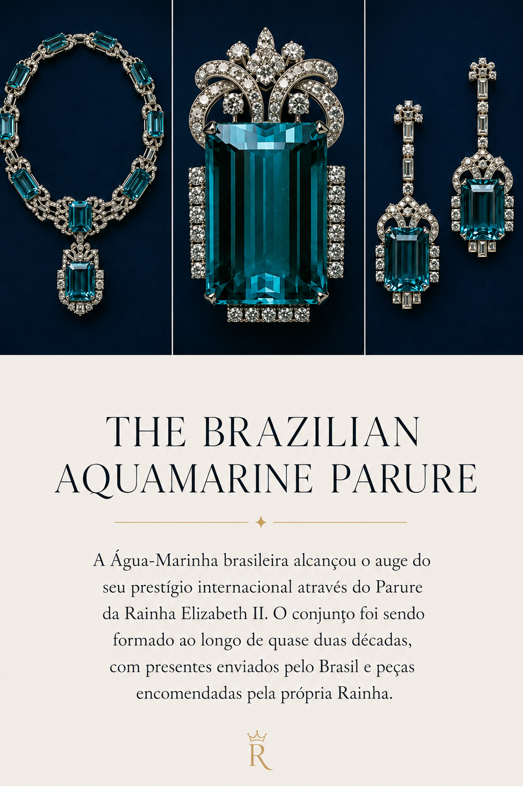 Gaia Soleil Natural Aquamarine Necklace | 18k Gold Vermeil