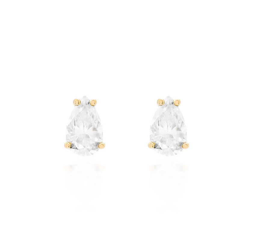 Kensington Pear Moissanite Studs