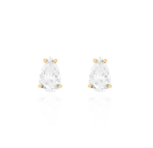 Kensington Pear Moissanite Studs