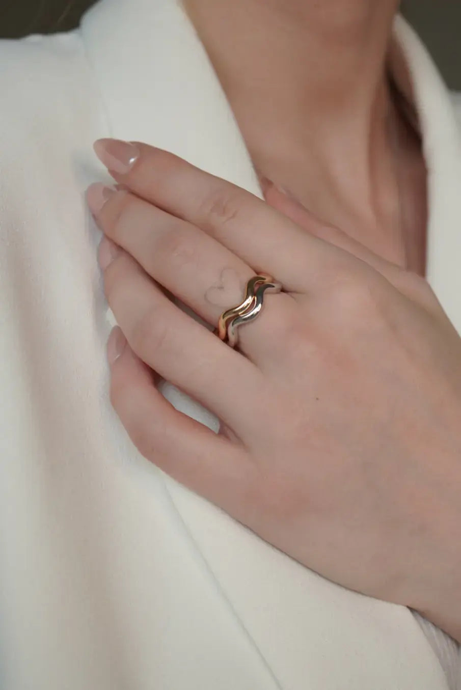 Silver Wave Ring