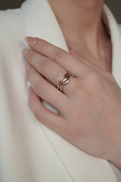 Silver Wave Ring