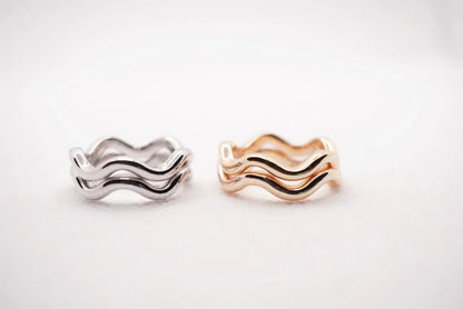Silver Wave Ring
