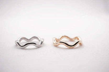 Silver Wave Ring