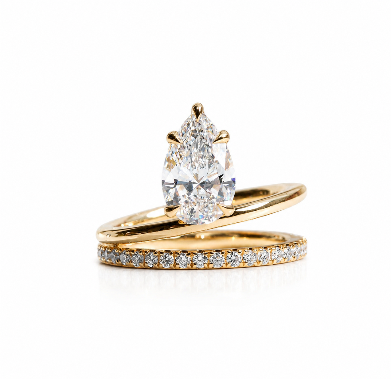 Ashbourne Moissanite Ring — Solid Gold