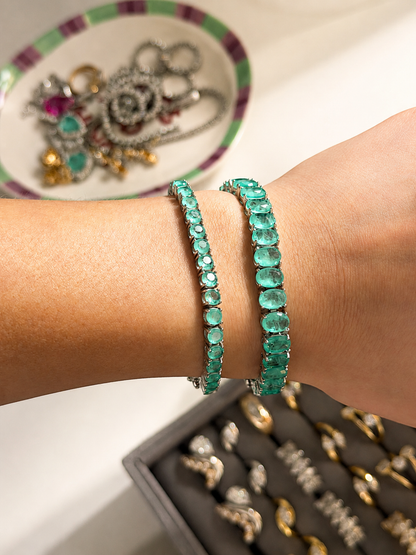 The Chivor Colombian Emerald Tennis Bracelet - 3mm