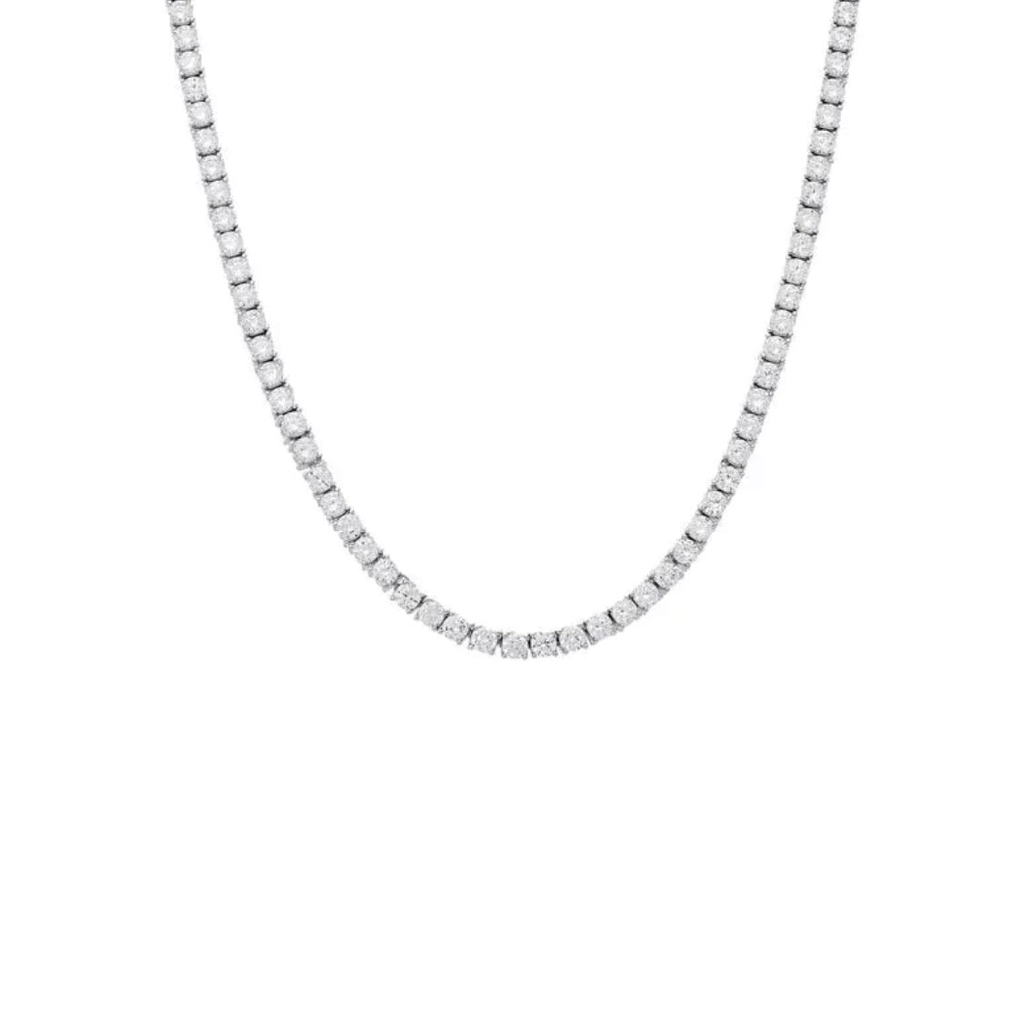 Ascot Tennis Moissanite Necklace