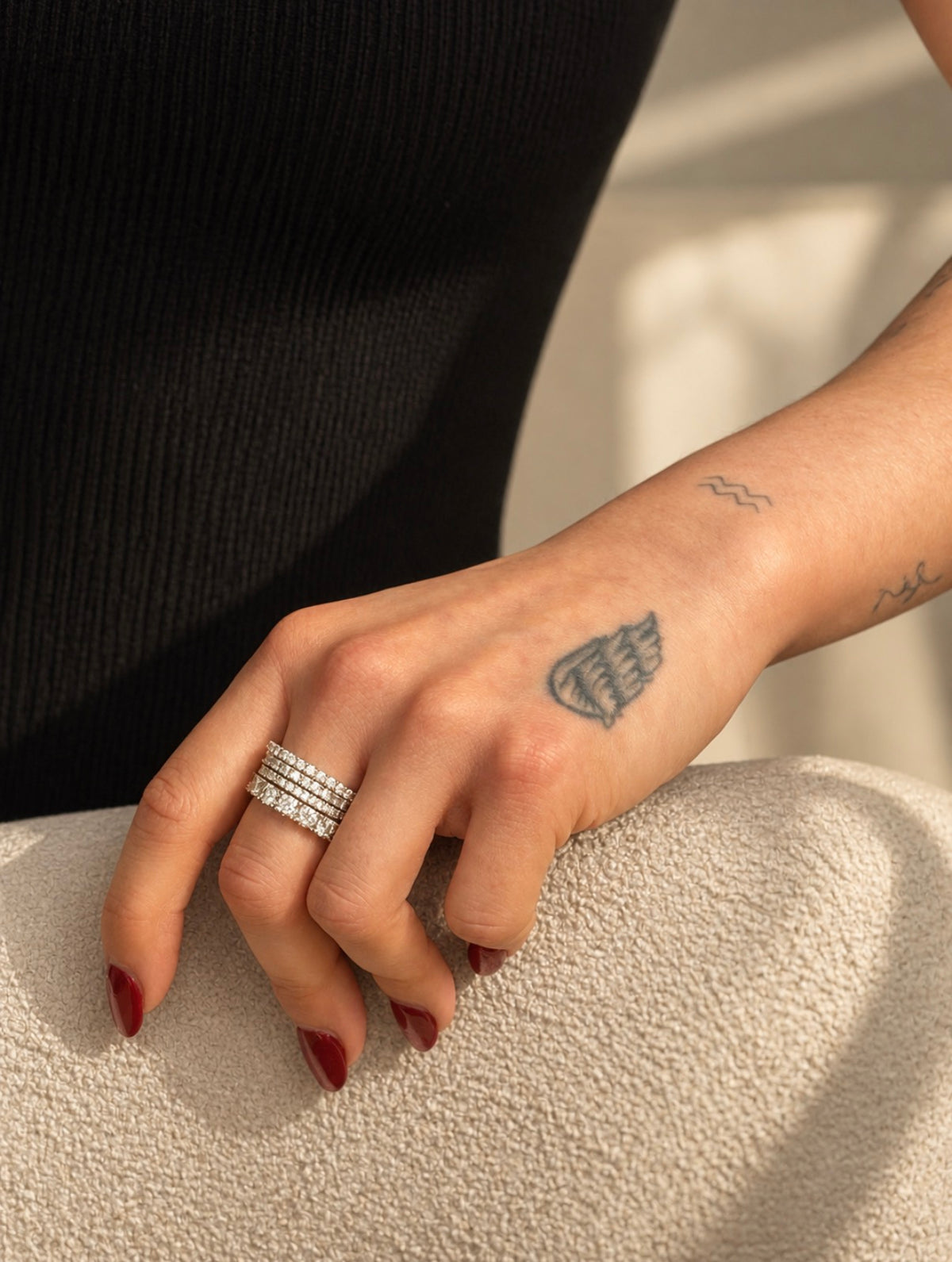 Moissanite Full Eternity Ring | 4mm