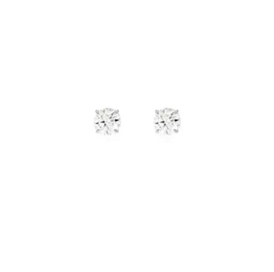 Chelsea Solitaire Stud Earrings 5mm - Rubielle London