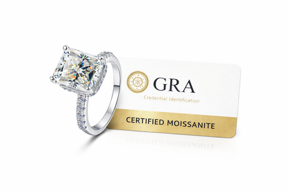 Highgrove Emerald-cut Moissanite Ring